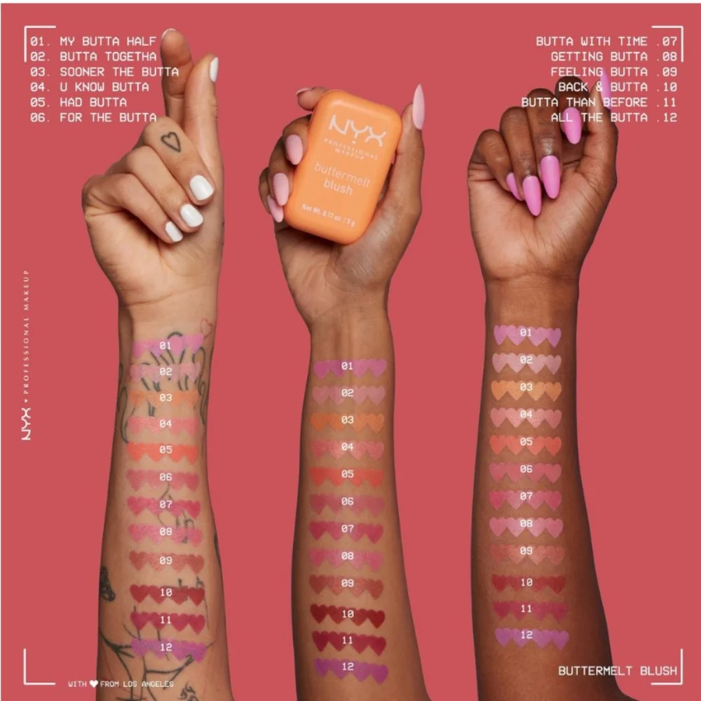NYX Buttermelt Blush 12 Shades to choose from! (Select Your Shade!✨) 🆕